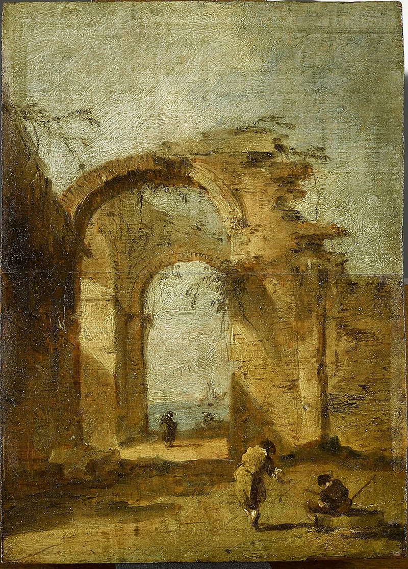 Capriccio con arco e rovine - Louvre, Parigi